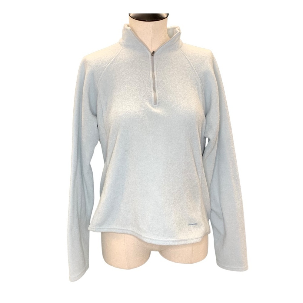 PATAGONIA Blue Capilene‎ 1/4 Zip Top - Size L
